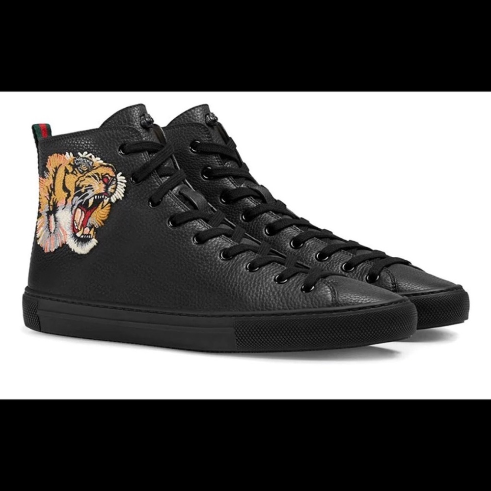 Gucci leather high ‘tiger’ - Picture 2 of 10